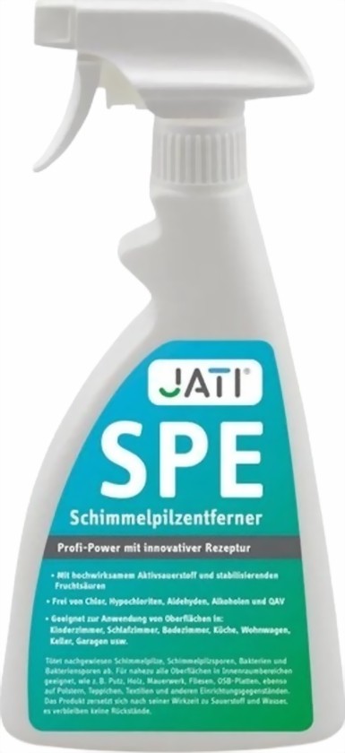 Jati-Schimmelpilzentferner Sprhflasche fr ca. 5 qm (500ml-Flasche) fr ca. 4-6 qm (Grundpreis  37,80 / Liter)